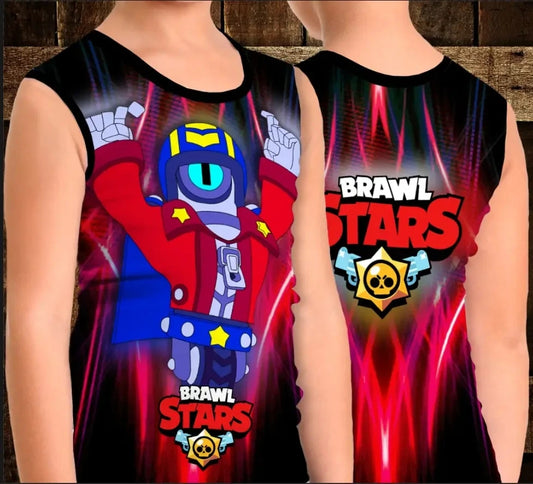 T-shirt 3D All Over Print sleeveless with 3D print on the theme of Stu Adult and Children's sizes.