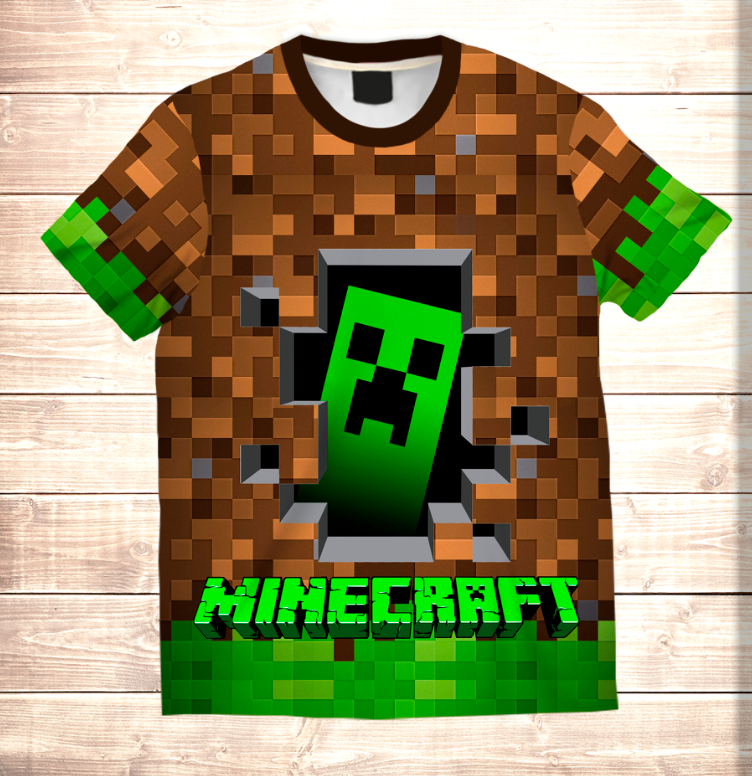 Camiseta 3D All Over Print MINECRAFT GAME