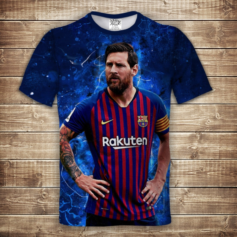 T-shirt 3D All Over Print MESSI THE BEST (Adult and Children's sizes)