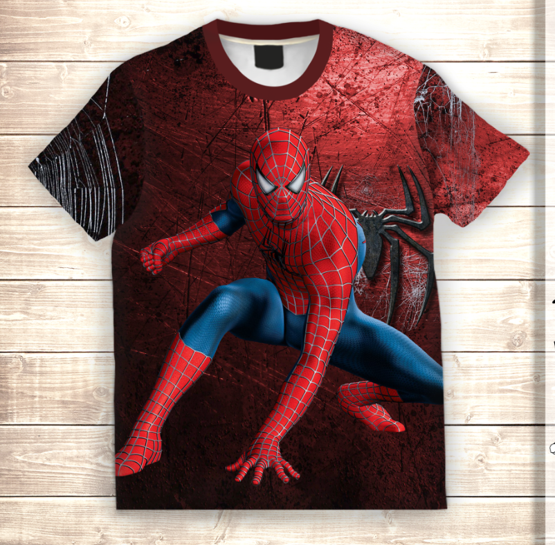 Camiseta 3D All Over Print Spiderman