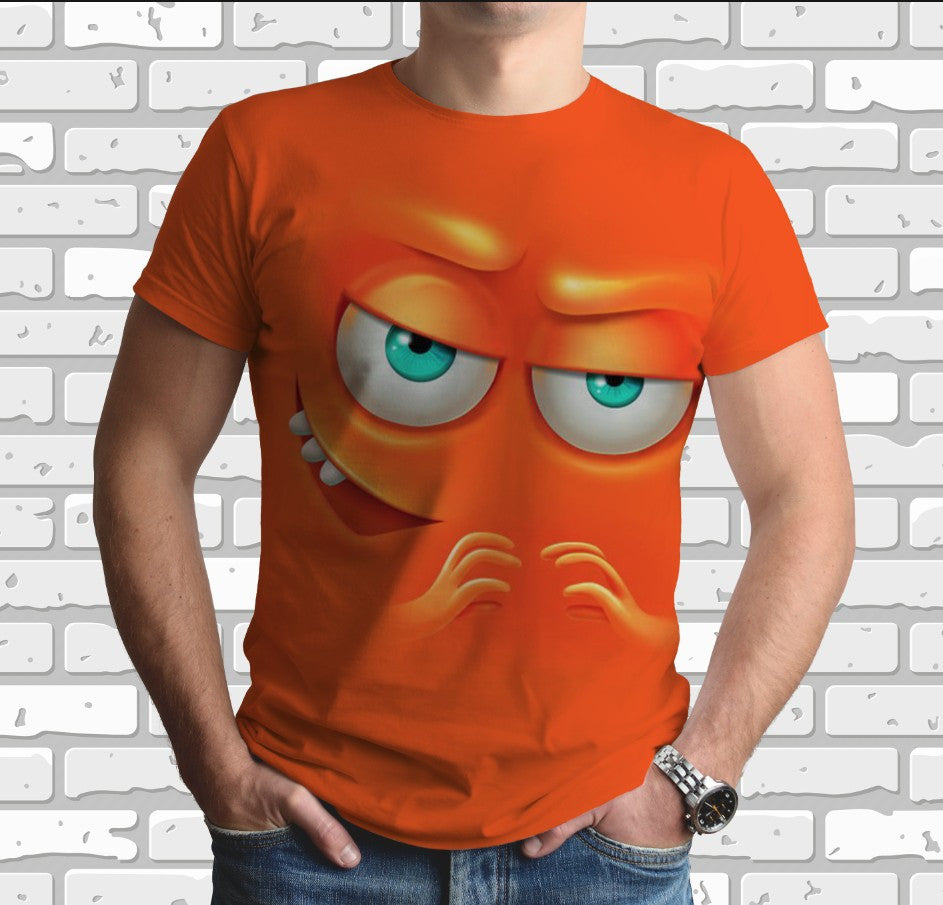 Camiseta 3D All Over Print con tema de emoticonos