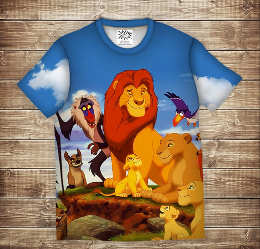 T-shirt 3D All Over Print The Lion King Children's and Adult Sizes