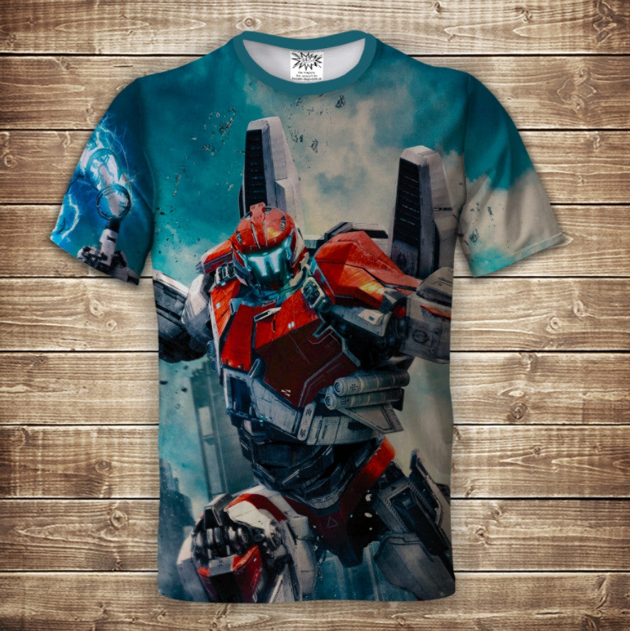 Camiseta 3D All Over Print Pacific Rim - 08. Tallas adulto y niño.