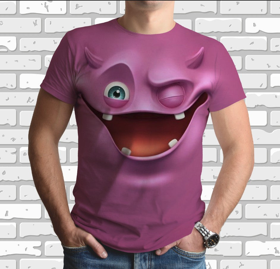 T-shirt 3D All Over Print with Emoticons Theme