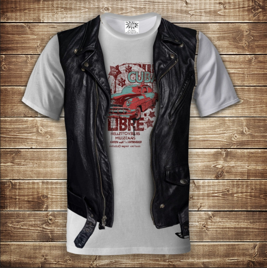 T-shirt 3D All Over Print 2-in-1 T-shirt + vest Cuba Libre Adult and children's sizes