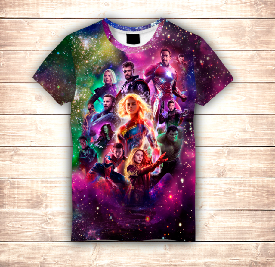 Camiseta 3D All Over Print Vengadores Endgame.