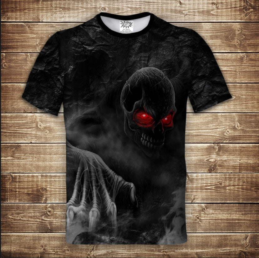 T-shirt 3D All Over Print Terrible Skull