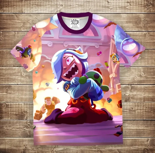 T-shirt 3D All Over Print Trixie Collete & Spike Brawl Stars