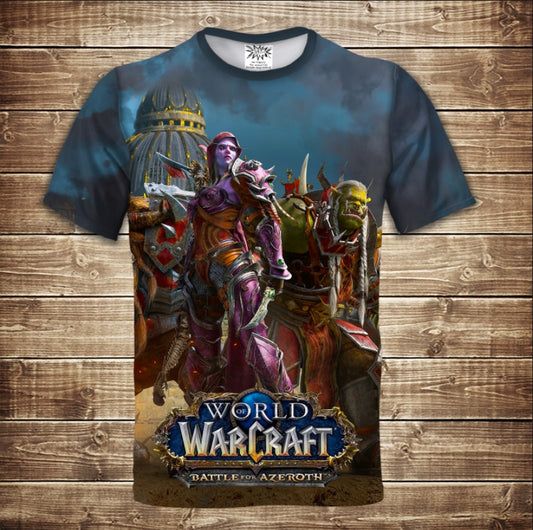 Camiseta 3D All Over Print World Of Warcraft: Battle For Azeroth Horde