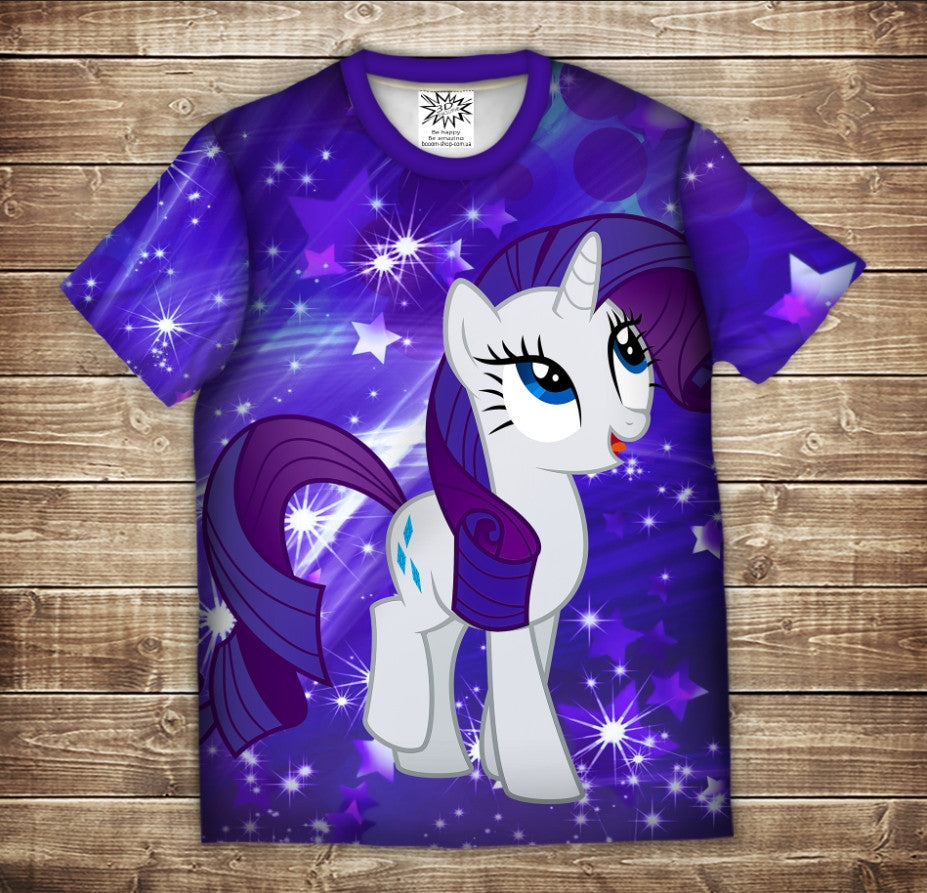 Camiseta con estampado 3D All Over con estampado Pony RARITY