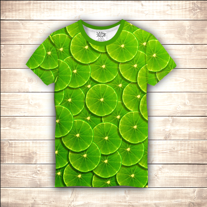 Футболка 3D All Over Print Green Lime