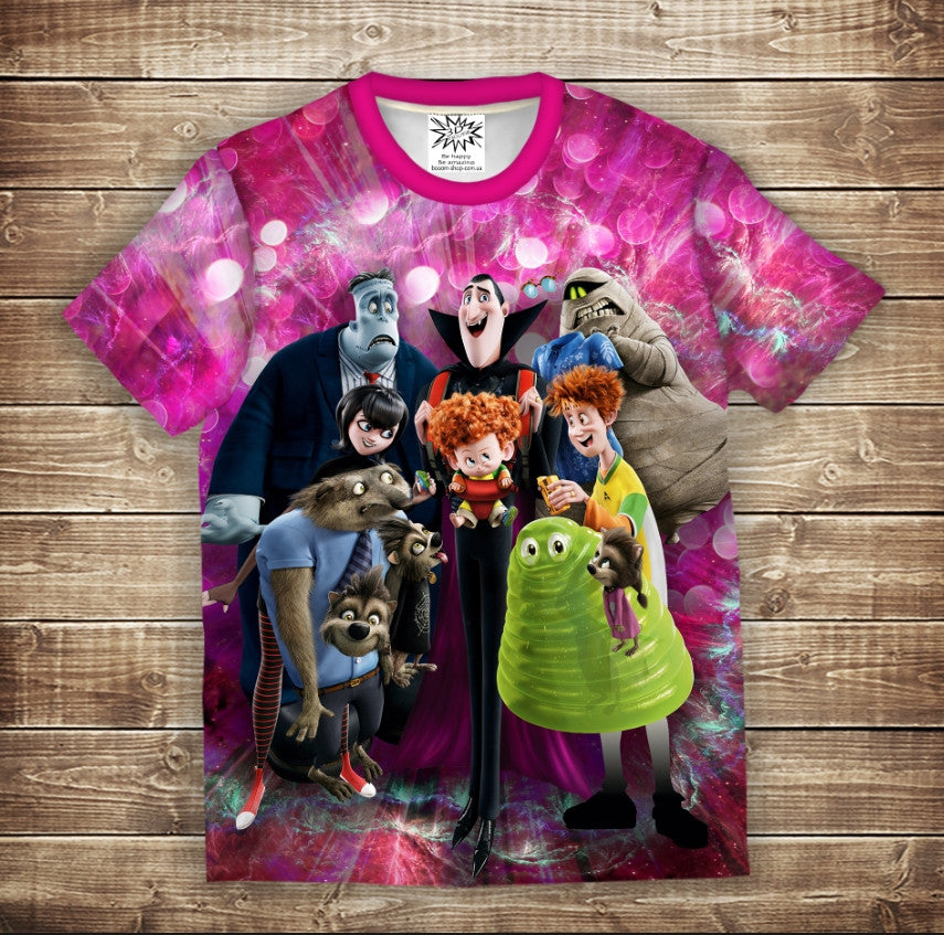 T-shirt 3D All Over Print Hotel Transylvania Adult and Children Sizes