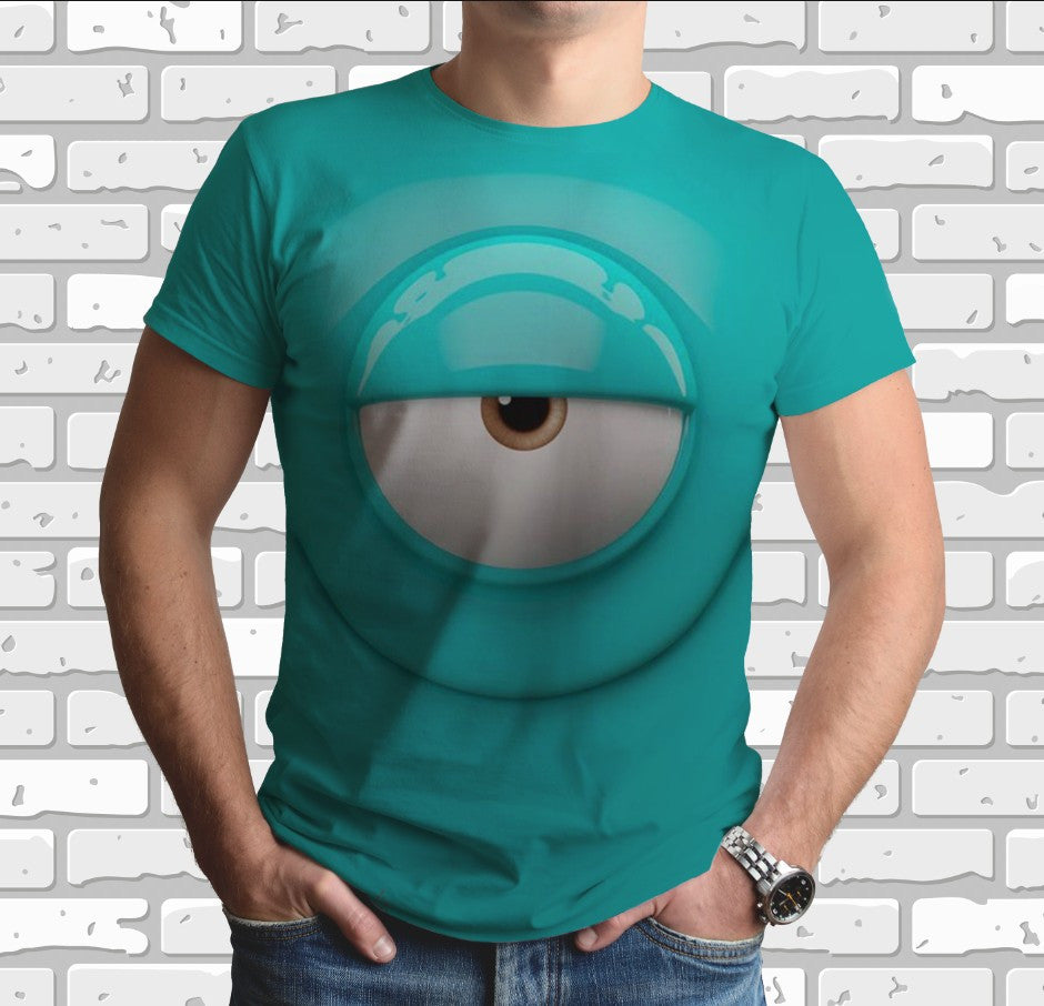 T-shirt 3D All Over Print with a Smiley Eye theme.