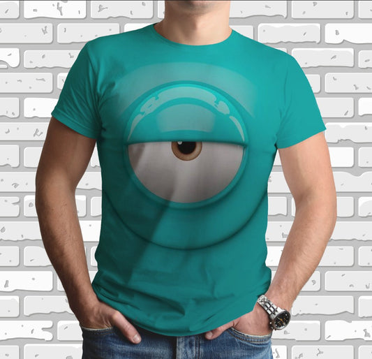 Camiseta 3D All Over Print con tema Smiley Eye.