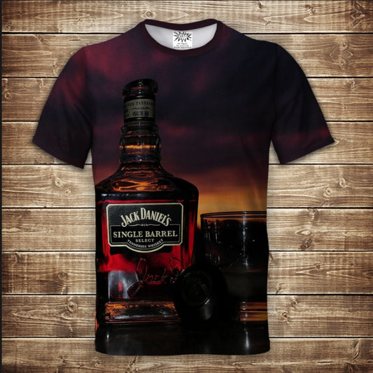 T-shirt 3D All Over Print Whiskey