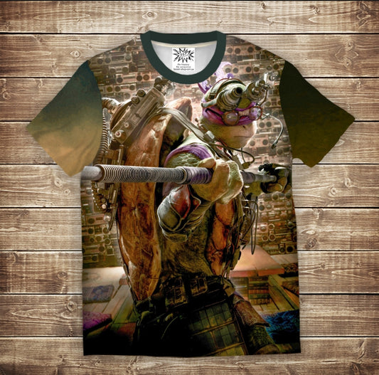 Camiseta 3D All Over Print Donatello Tortuga Ninja