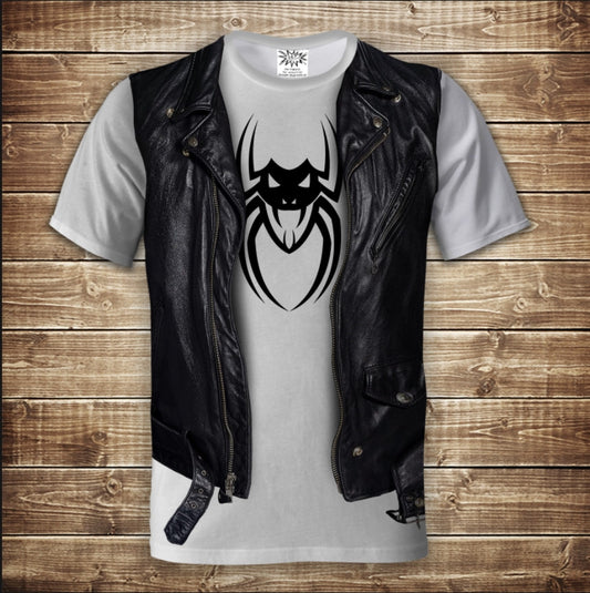 T-shirt 3D All Over Print 2-in-1 shirt + vest. Tattoo Adult and children's sizes.