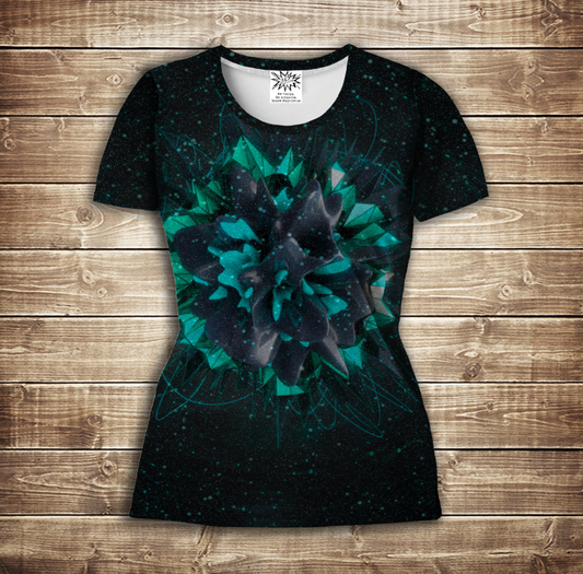 Camiseta 3D All Over Print - Flor plazma