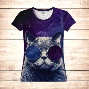 Футболка 3D Космічний кіт