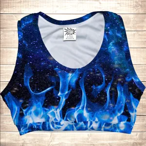 Топ спортивний 3D Космічний вогонь