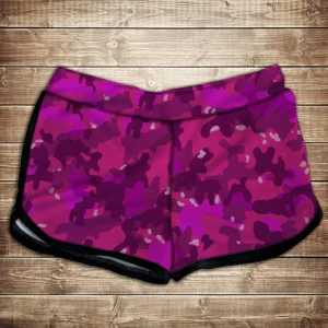 Шорти 3D принт жіночі- pink camuflage