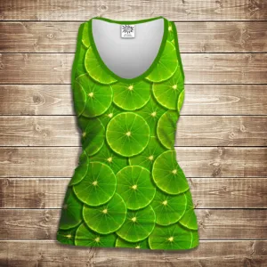 Майка 3D-Green lime