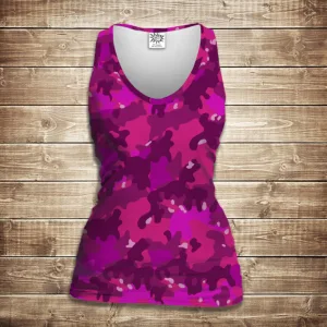 Майка 3D - Pink camuflage