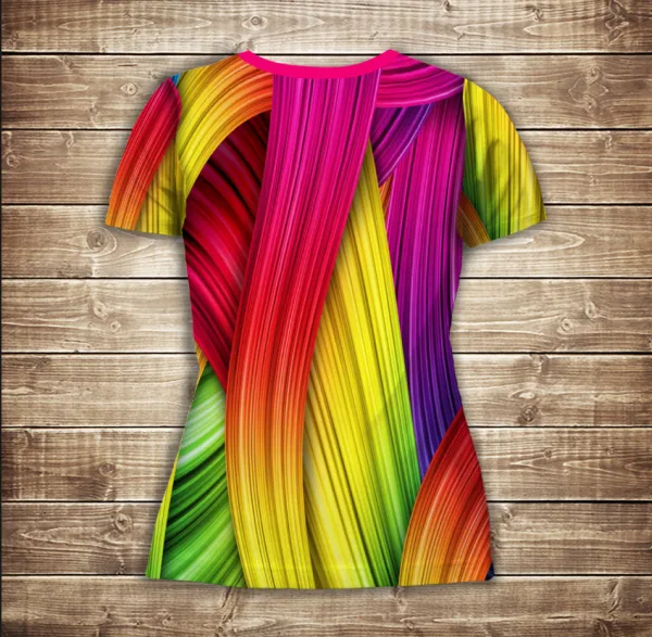 Футболка 3D-Rainbow color