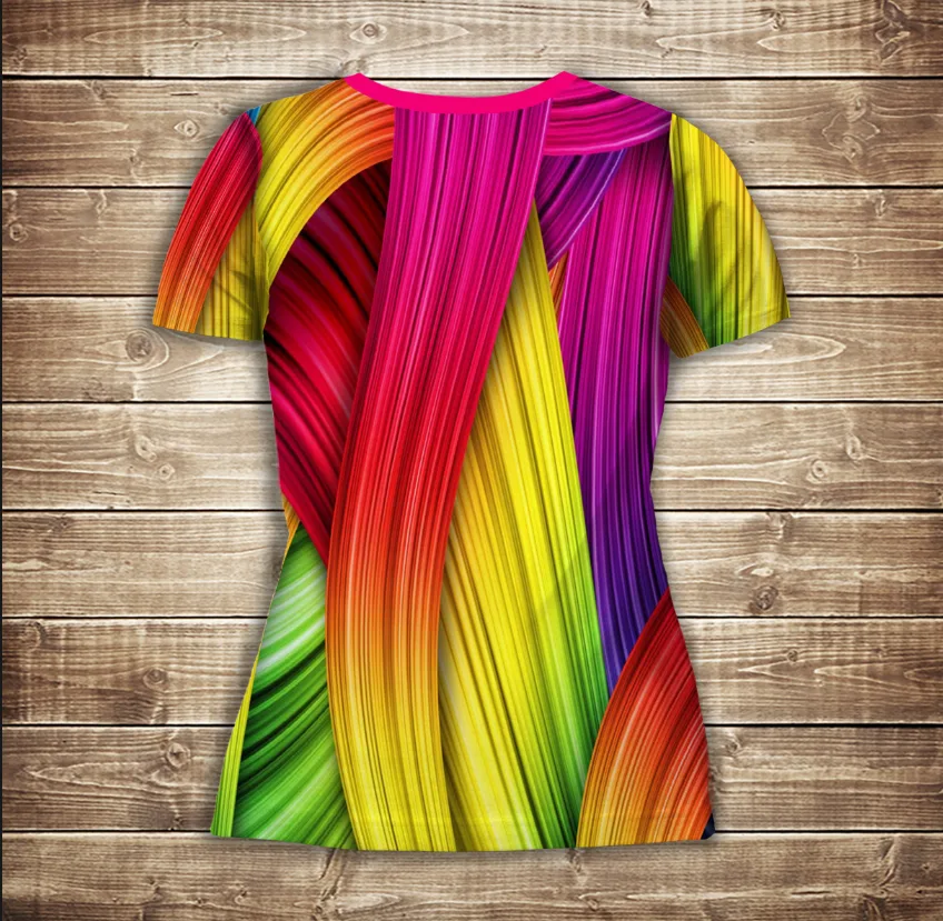Футболка 3D-Rainbow color