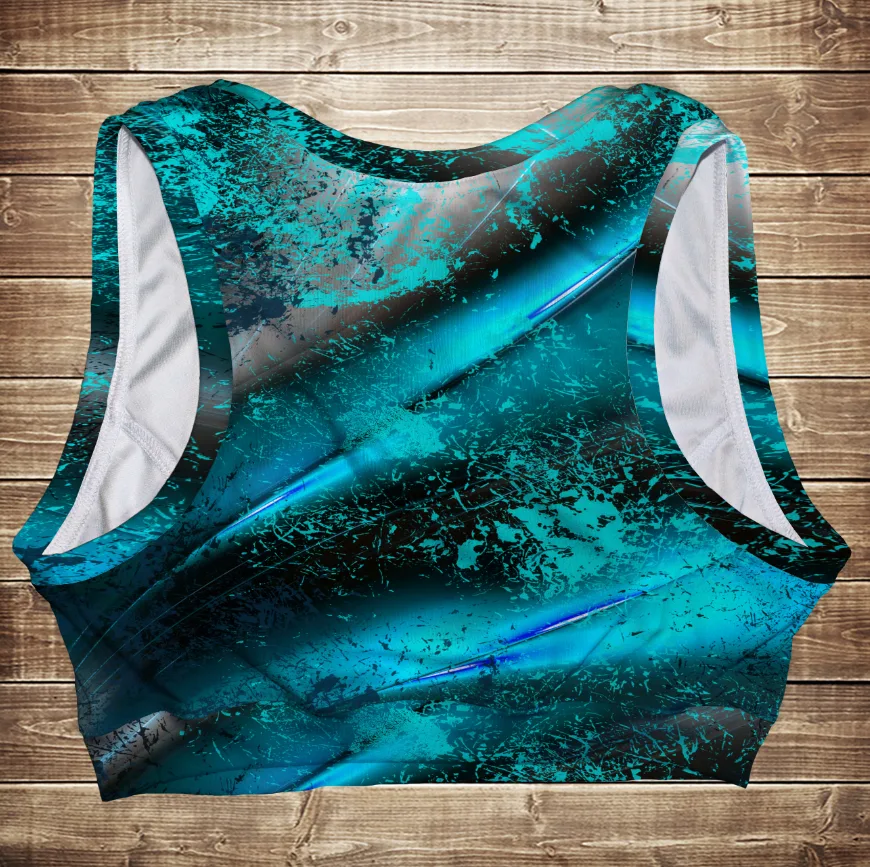 Топ спортивний 3D Blue Dark