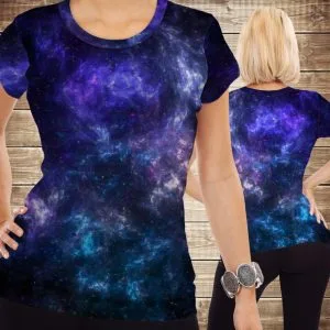 Футболка з 3D принтом на тему Космос Дорослі і дитячі розміри