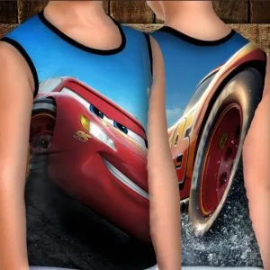 Майка хуліганка з 3D принтом: Тачки 3