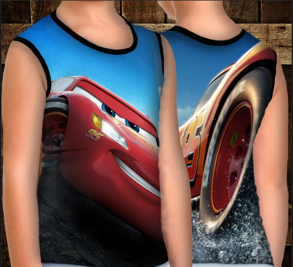 Майка хуліганка з 3D принтом: Тачки 3