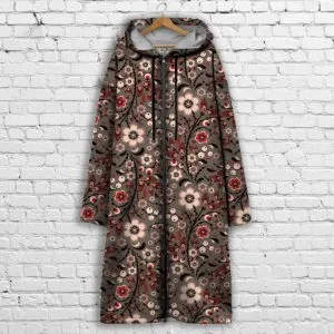 Кардиган - худі на блискавці з 3Д принтом Етно квіти