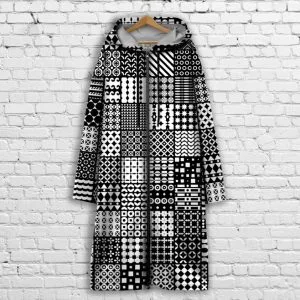 Кардиган - худі на блискавці з 3Д принтом Етно печворк