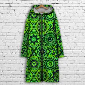 Кардиган - худі на блискавці з 3Д принтом Етно печворк