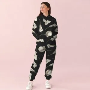 Жіночий спортивний костюм із квітковим принтом кали