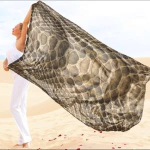 Парео-хустка-палантин 10в1 з принтом Шкіра пітона