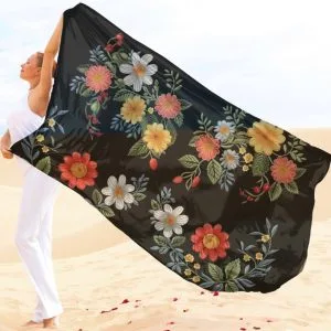 Парео-хустка-палантин 10в1 з принтом Квітковий принт